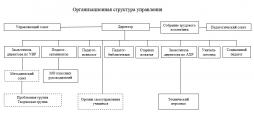 Организационная структура управления МКОУ Доволенской СОШ №2 им. С.И. лазарева
